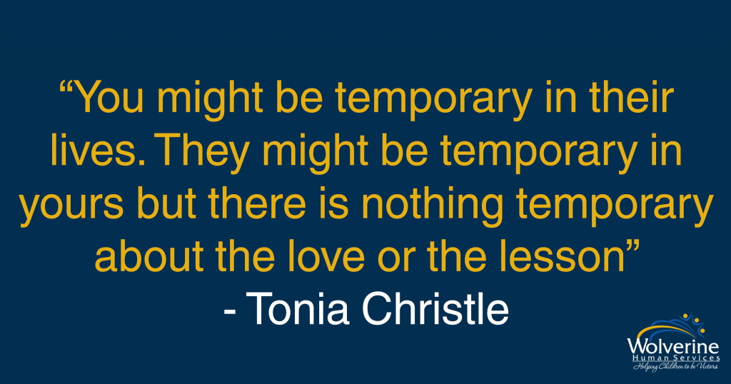 Nothing temporary about the love or the lesson